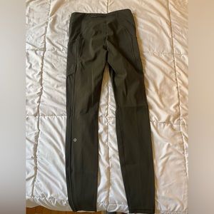 Lululemon dark green align leggings